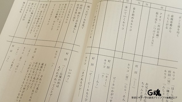 アニメ ボールパークでつかまえて!　台本中身